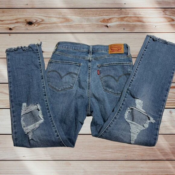 Levi's 724 Straight Leg Crops Waist 26 - Picture 8 of 11